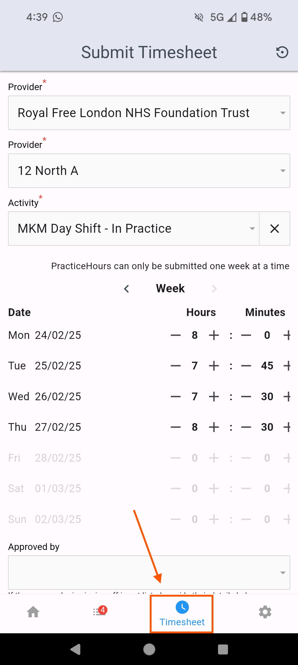 Adding Timesheets using the MyProgress app – MyKnowledgeMap Help Centre